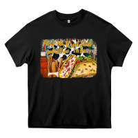 Black feed me street food and tell me im pretty Heavy Core Tee - RacoonDesign