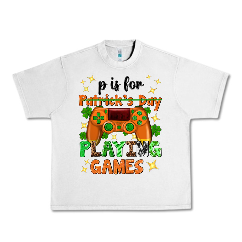 P Is Patrick's Day Playing Games Urban Heavy Tee by Neo Western | Teevron