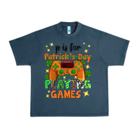 Midnight Navy P is Patrick's Day playing games Urban Heavy Tee - Neo Western