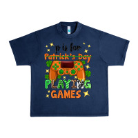 Navy P is Patrick's Day playing games Urban Heavy Tee - Neo Western