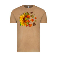 Vintage Camel sunflower and autumn leaves Vintage Tee - HRA Design Shop