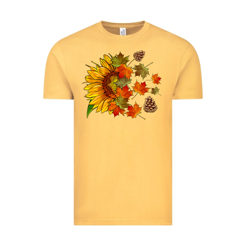Sunflower And Autumn Leaves Vintage Tee by HRA Design Shop | Teevron