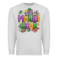 Dove Grey mardi gras Premium Sweatshirt - MaliasSmallBusiness
