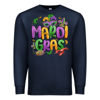 Navy mardi gras Premium Sweatshirt - MaliasSmallBusiness