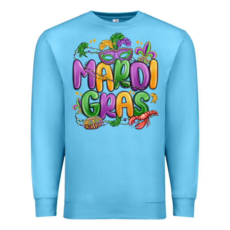 Mardi Gras Premium Sweatshirt by MaliasSmallBusiness | Teevron