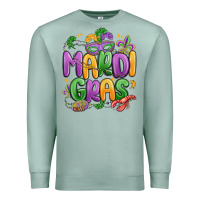 Seafoam mardi gras Premium Sweatshirt - MaliasSmallBusiness