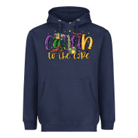Navy cajun to the core Heavyweight Hoodie - MaliasSmallBusiness