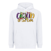 White cajun to the core Heavyweight Hoodie - MaliasSmallBusiness