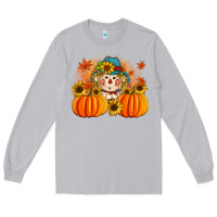 Moon Dust fall scarecrow with pumpkins Long Sleeve Tee - Artiststas