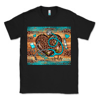 Black nurse leopard heart Classic Tee - JahusDesignShop
