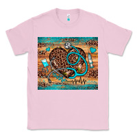 Bubblegum Pink nurse leopard heart Classic Tee - JahusDesignShop