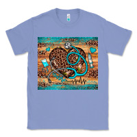 Colony Blue nurse leopard heart Classic Tee - JahusDesignShop