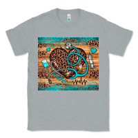 Heather Grey nurse leopard heart Classic Tee - JahusDesignShop