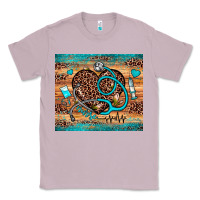 Lilac nurse leopard heart Classic Tee - JahusDesignShop