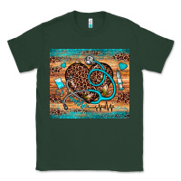 Sports Green nurse leopard heart Classic Tee - JahusDesignShop