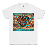 White nurse leopard heart Classic Tee - JahusDesignShop