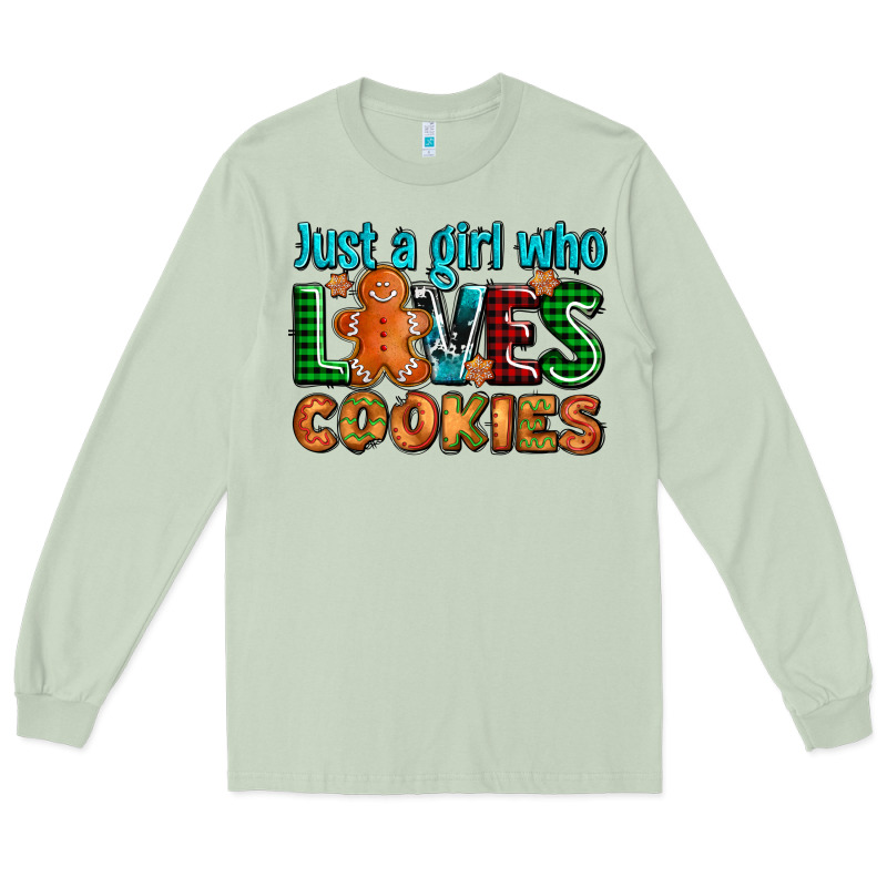 Just A Girl Who Loves Cookies Long Sleeve Tee by AdoDesignShop | Teevron