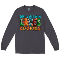 Smoke just a girl who loves cookies Long Sleeve Tee - AdoDesignShop