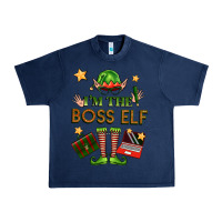 Navy im the boss elf Urban Heavy Tee - FaDigitalArtStudio