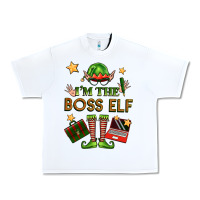 White im the boss elf Urban Heavy Tee - FaDigitalArtStudio
