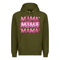 Army Green mama mama mama valentine's day Premium Hoodie - LillyAllenDesigns