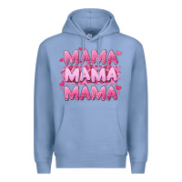 Colony Blue mama mama mama valentine's day Premium Hoodie - LillyAllenDesigns