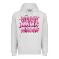 Dove Grey mama mama mama valentine's day Premium Hoodie - LillyAllenDesigns