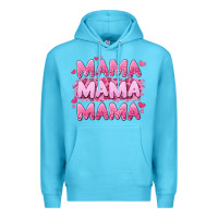 Ocean Blue mama mama mama valentine's day Premium Hoodie - LillyAllenDesigns