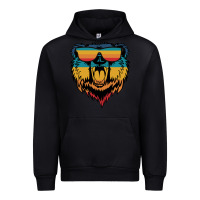 Black Retro bear Urban Hoodie - Bettercallsaul