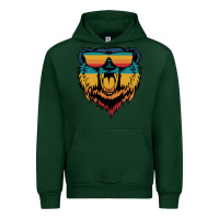 Forest Green Retro bear Urban Hoodie - Bettercallsaul