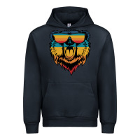 Navy Retro bear Urban Hoodie - Bettercallsaul