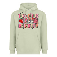 Matcha 100 days brighter Heavyweight Hoodie - MaliasSmallBusiness