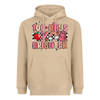 Mushroom 100 days brighter Heavyweight Hoodie - MaliasSmallBusiness