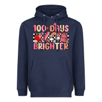 Navy 100 days brighter Heavyweight Hoodie - MaliasSmallBusiness