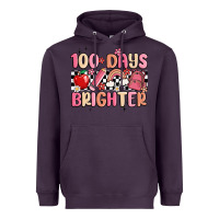 Plum 100 days brighter Heavyweight Hoodie - MaliasSmallBusiness