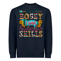Navy i'm not bossy i have leadership skills Heavyweight Sweatshirt - Zillion Design Studio