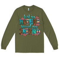 Army Green first my mother second my friend Long Sleeve Tee - AdoDesignShop