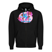 Black back to school flowers fourth grade 3200x2400 Zipper Hoodie - AdoDesignShop