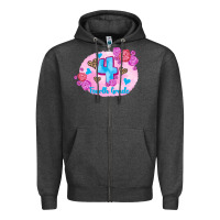 Charcoal Heather back to school flowers fourth grade 3200x2400 Zipper Hoodie - AdoDesignShop