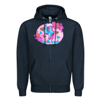 Navy back to school flowers fourth grade 3200x2400 Zipper Hoodie - AdoDesignShop