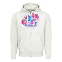 Oatmeal Heather back to school flowers fourth grade 3200x2400 Zipper Hoodie - AdoDesignShop