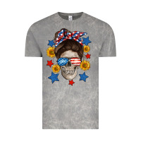 Cloud Rock American mom skull Vintage Tee - Neo Western