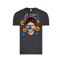 Vintage Black American mom skull Vintage Tee - Neo Western