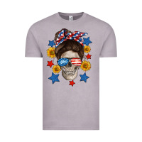 Vintage Zinc American mom skull Vintage Tee - Neo Western