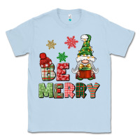 Dusty Blue be merry Classic Tee - BundleAndBundleShop