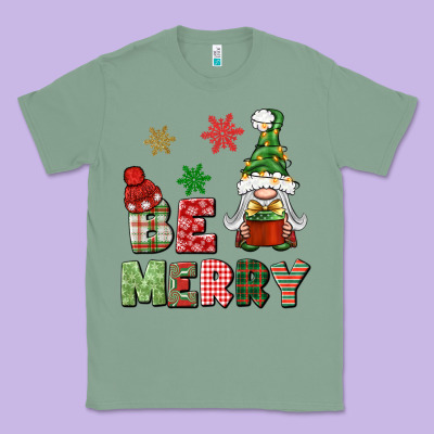 Be Merry Classic Tee Designed By Bundleandbundleshop
