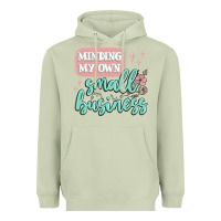Matcha minding my own small business Heavyweight Hoodie - MaliasSmallBusiness