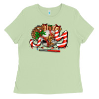 Matcha joy with baseball and christmas gift and candies Ladies Tee - AdoDesignShop