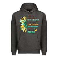 Charcoal Heather they whispered to her you cant withstand the storm Premium Hoodie - LillyAllenDesigns
