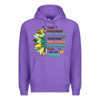 Purple they whispered to her you cant withstand the storm Premium Hoodie - LillyAllenDesigns